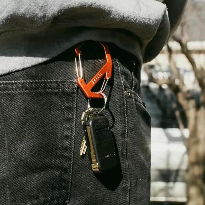 Double Gated Carabiner | Orange - Jetset Essentials